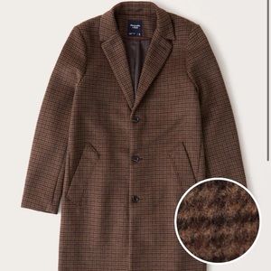 Abercrombie wool blend topcoat